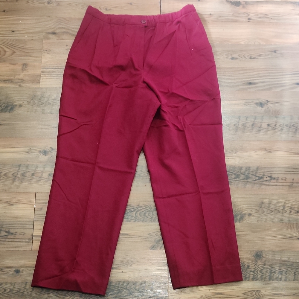 Pendleton Red Straight Leg Pants